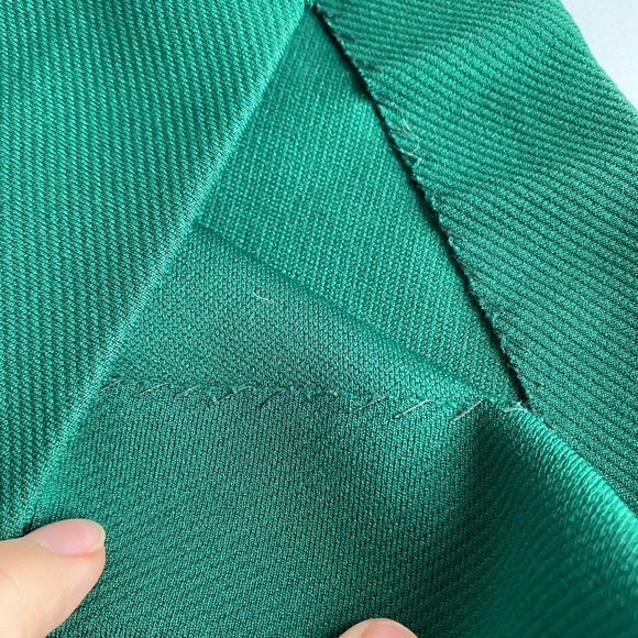 Vintage Alex Coleman Green Leisure Suit 70s Bellbottom Pants Jacket Womens Small - Picture 14 of 14